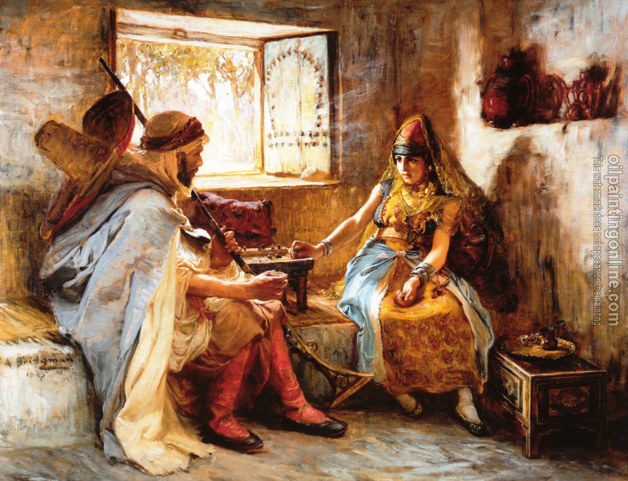 Frederick Arthur Bridgman - The Game of Chance